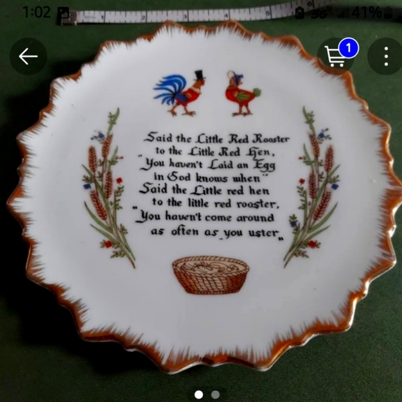 Source Unknown Accents Vintage Rooster Hen Plate Poshmark